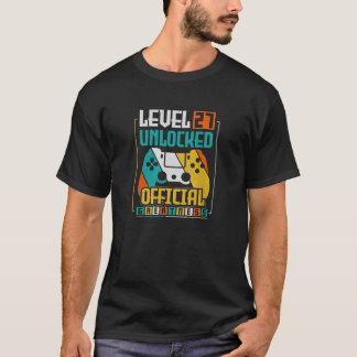 Camiseta Level 27 Unlocked 27th Birthday Gamer 27 Year Old
