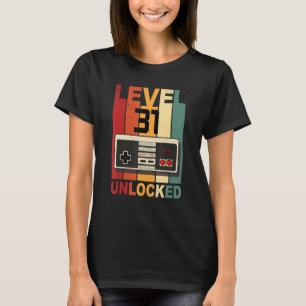 Camiseta Level 31 Unlocked Shirt Video Gamer 31st Birthday