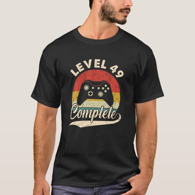 Camiseta Level 49 Complete - 49Th Wedding Aniversary For He (Anverso)