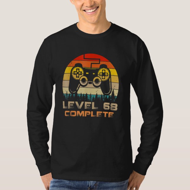 Camiseta Level 68 Complete  Celebrate 68th Wedding Annivers (Anverso)