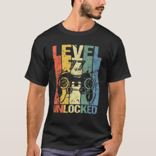 Camiseta Level 77 Unlocked Awesome 1945 Video Game 77th Bir