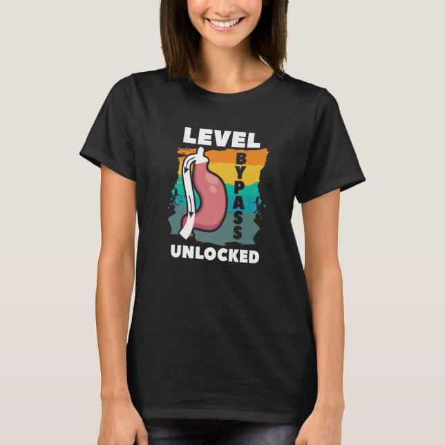 Camiseta Level Bypass Unlocked Gastric Sleeve Bariatric Sur (Anverso)
