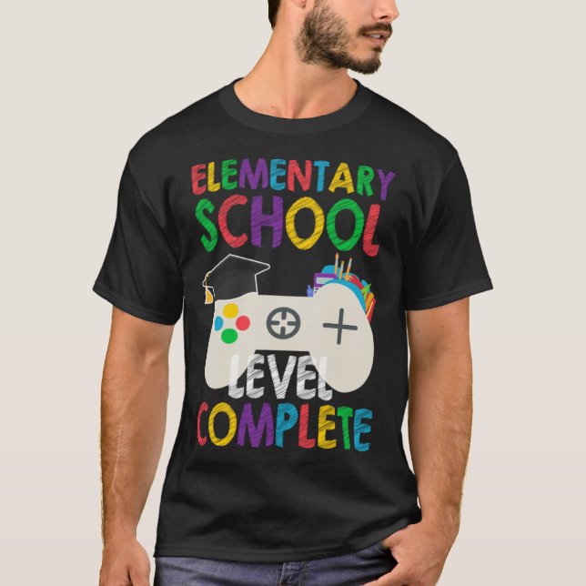 Camiseta Level Complete Last Day Of Elementary School Gradu (Anverso)