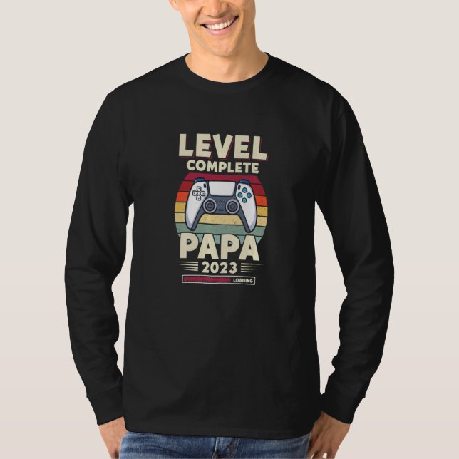 Camiseta Level Complete PAPA 2023 Loading Controller Father (Anverso)