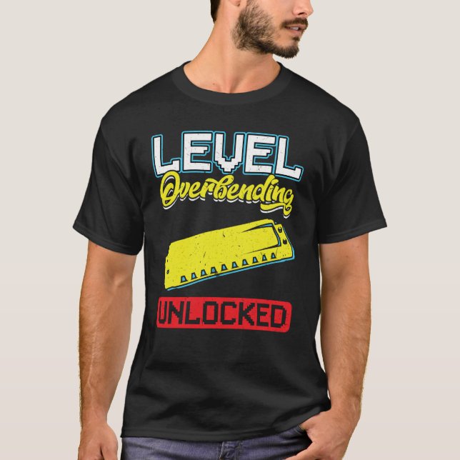 Camiseta Level Overbending Unlocked Harmonica Player (Anverso)
