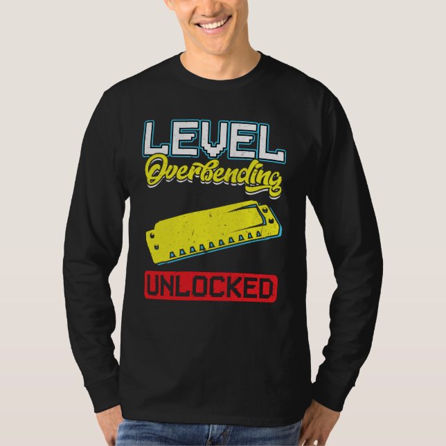 Camiseta Level Overbending Unlocked Harmonica Player (Anverso)
