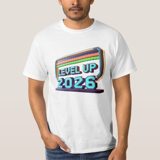 Camiseta Level Up 2026 (Anverso)