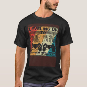 Camiseta Level Up Big Bro Big Brother 2021 Gamer Retro