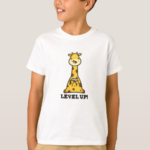 Camiseta Level Up Funny Giraffe Pun