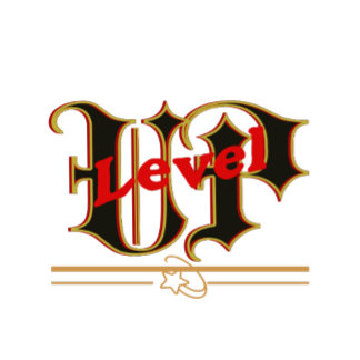 Camiseta Level Up Love – Gothic Typography Design
