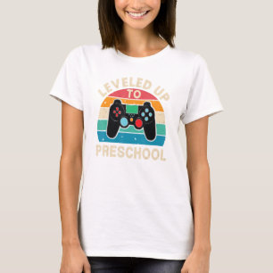 Camiseta Leveled Up To Preschool Gamer Boy Back To School