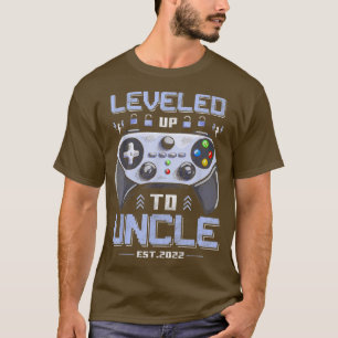 Camiseta Leveled Up to Uncle Est 2022 Video Gamer Promoted 