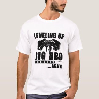 Camiseta Leveling Up Gaming Pregnancy Announcement Brother