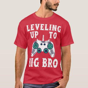 Camiseta Leveling up to Big Bro Pregnancy Announcement Gami