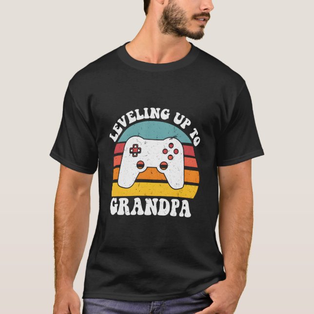 Camiseta Leveling Up To Grandpa Grandpa (Anverso)