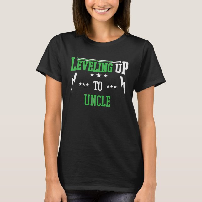 Camiseta Leveling Up To Uncle  For Becoming Uncle (Anverso)