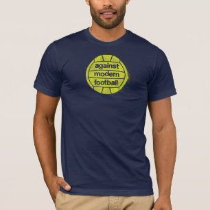 Camiseta Levemente más pequeño contra logotipo moderno de