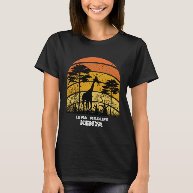 Camiseta Lewa Wildlife, Kenya Safari National Park Game Res (Anverso)