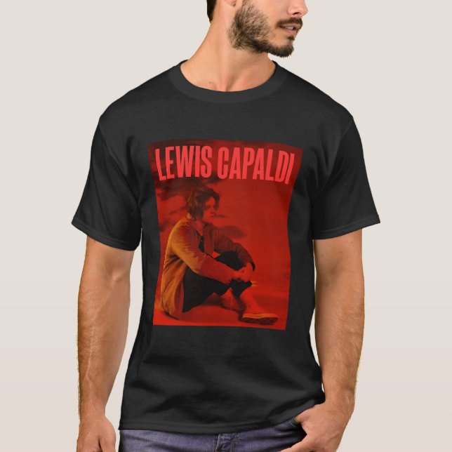 Camiseta Lewis Capaldi Â€"Album Cover Red Text (Anverso)