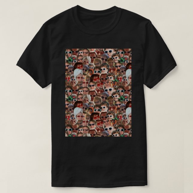 Camiseta Lewis Capaldi Collage Repeat Print Classic T-Shirt (Diseño del anverso)
