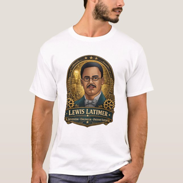 Camiseta Lewis Latimer – Electrical Innovator (Anverso)