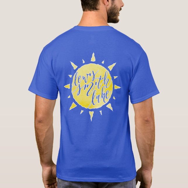 Camiseta Lewis Smith Lake Sunshine Calligraphy Doble cara (Reverso)