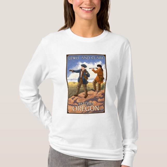 Camiseta Lewis y Clark - Astoria, Oregon (Anverso)