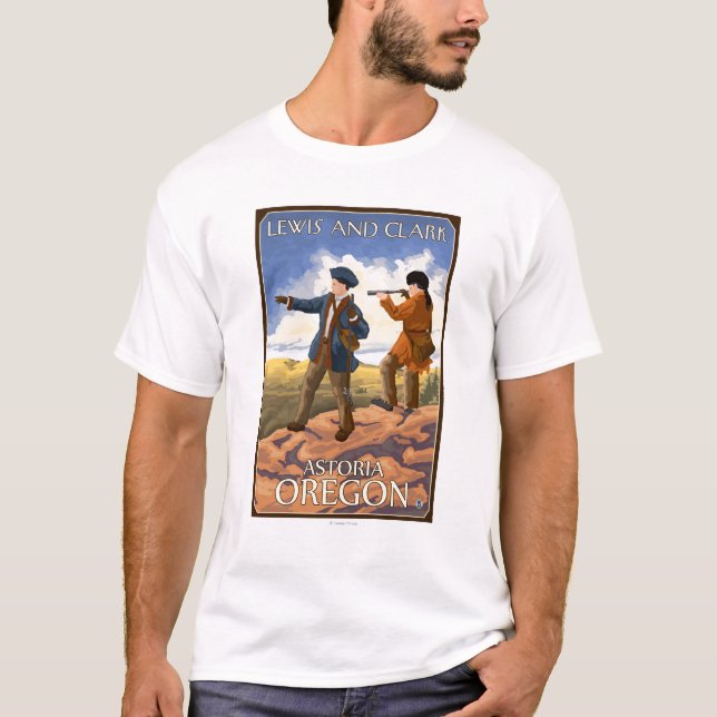 Camiseta Lewis y Clark - Astoria, Oregon (Anverso)