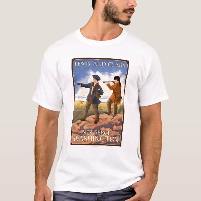 Camiseta Lewis y Clark - Nez Perce, Washington (Anverso)