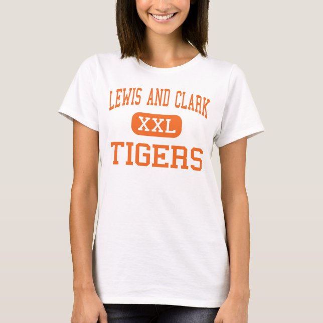 Camiseta Lewis y Clark - tigres - altos - Spokane (Anverso)
