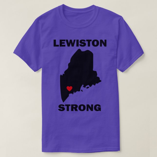 Camiseta Lewiston Maine Strong TShirt (Diseño del anverso)