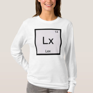 Camiseta Lex Name Elemento Química Tabla periódica