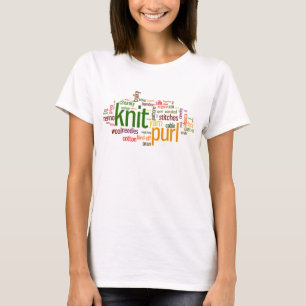 Camiseta Léxico que hace punto de la puntilla de punto par