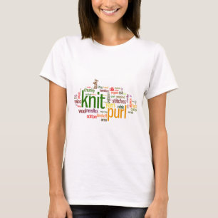 Camiseta Léxico que hace punto de la puntilla de punto par