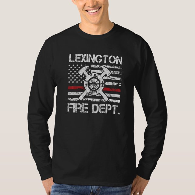 Camiseta Lexington Kentucky Fire Department Thin Red Line F (Anverso)