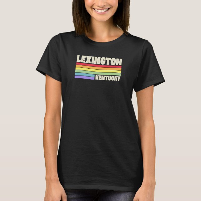 Camiseta Lexington Kentucky Orgullo de la bandera arcoiris  (Anverso)