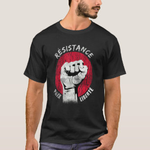 Camiseta Ley Básica de Resistencia Demo Máscara de Paz