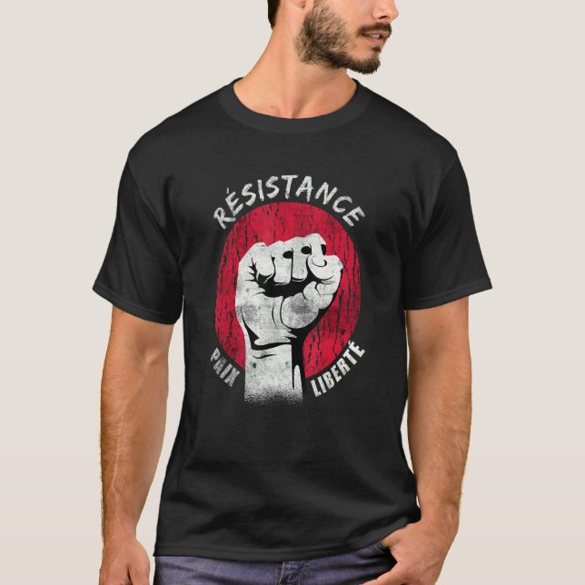 Camiseta Ley Básica de Resistencia Demo Máscara de Paz (Anverso)