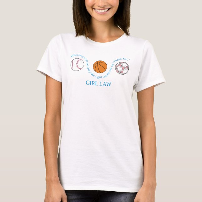 Camiseta ley completa del chica (Anverso)