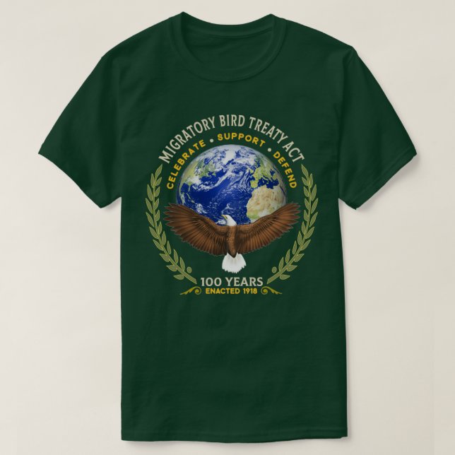 Camiseta Ley de 1918 sobre el Tratado sobre las aves migrat (Diseño del anverso)