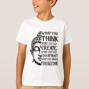 Camiseta Ley de Atracción Espiritual Buda Meditación Cita