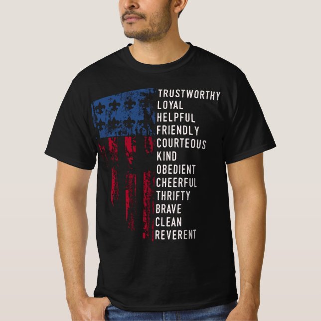 Camiseta Ley de Escrutinio de la Bandera de Estados Unidos (Anverso)