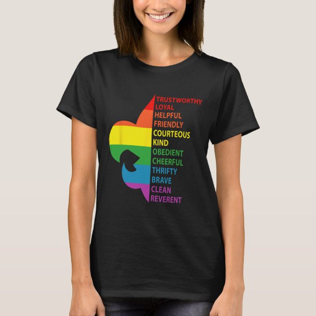 Camiseta Ley de Exploración de Estilo Arcoíris Lindo (Anverso)