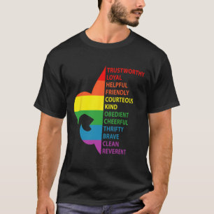 Camiseta Ley de Exploración de Estilo Arcoíris Lindo