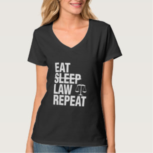 Camiseta Ley De Sueño Comido Repite Camisas De Tee Escala D