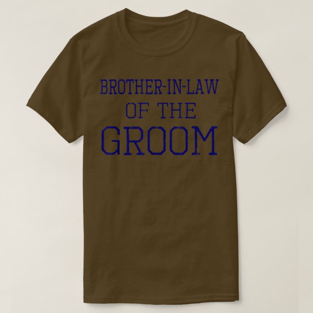 Camiseta Ley Hermanos de los Hombres del Boda de Coordinaci (Diseño del anverso)