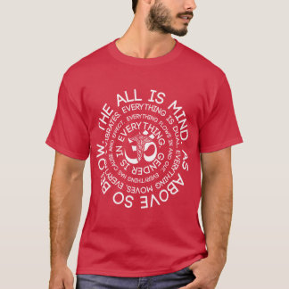 Camiseta Ley Hermética Como Arriba Así Abajo Esotérico y Es
