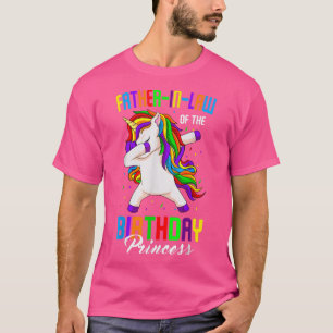 Camiseta Ley Padre de la Princesa de Cumpleaños Unicorn Dab
