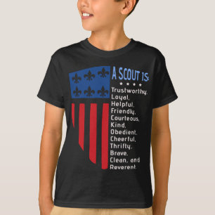 Camiseta Ley Scouting, donación de ley estadounidense sobre