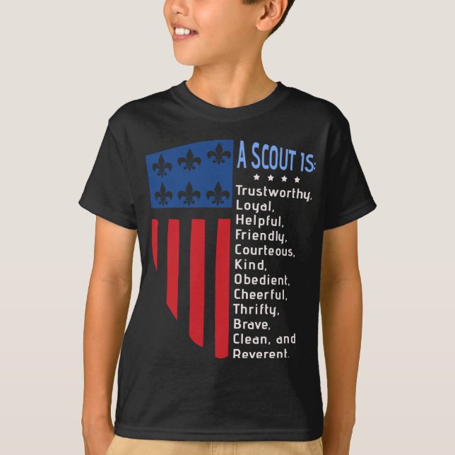 Camiseta Ley Scouting, donación de ley estadounidense sobre (Anverso)